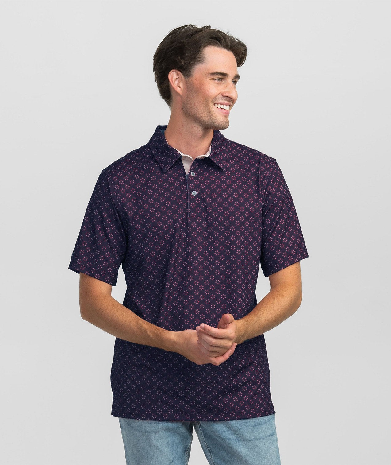 Down Set Hut Printed Polo - Gameday - Image 2