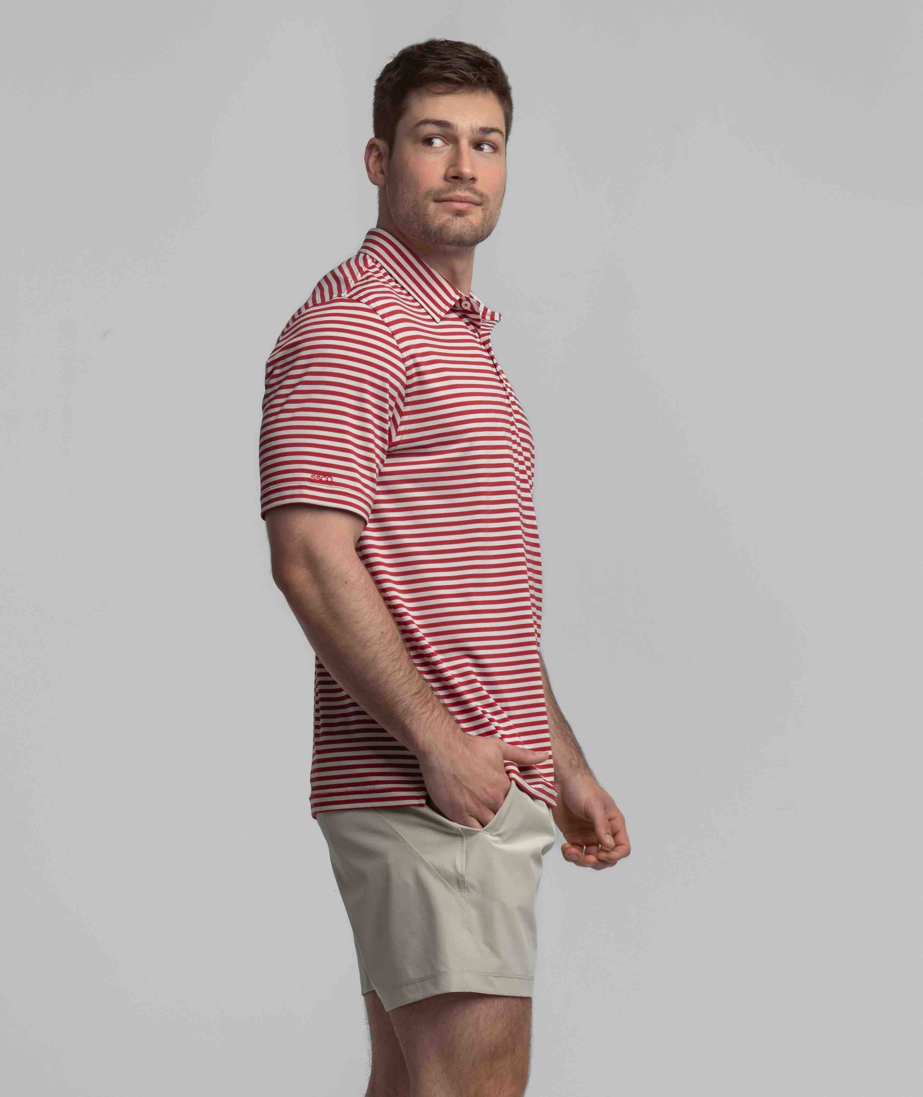 Sarasota Stripe Polo - Tide - Image 2
