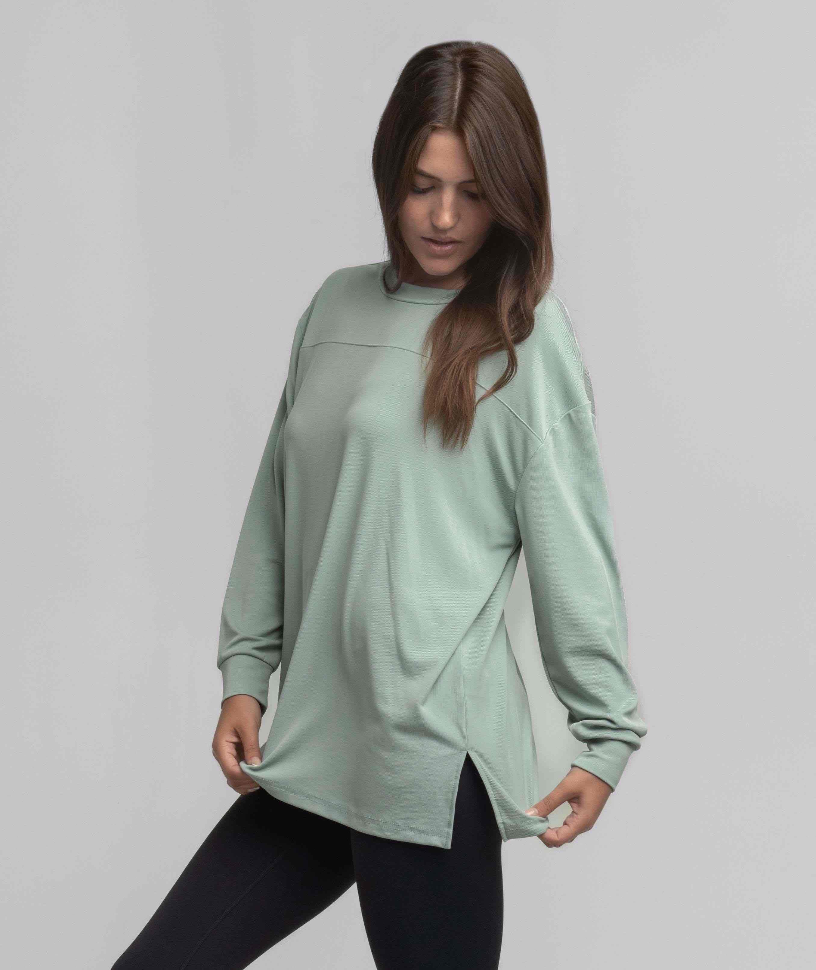 Relaxed Essential Top LS - Jadeite - Image 2