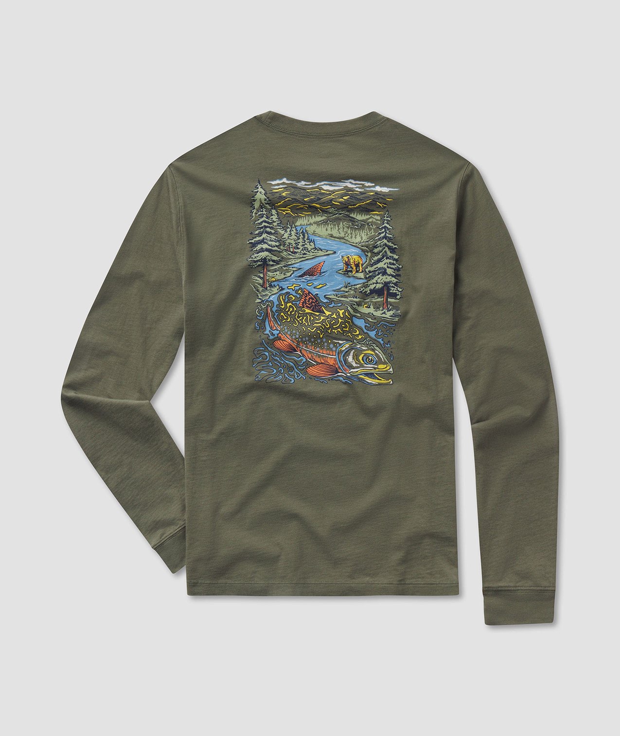 Summit To Stream Tee LS - Cedar - Image 1