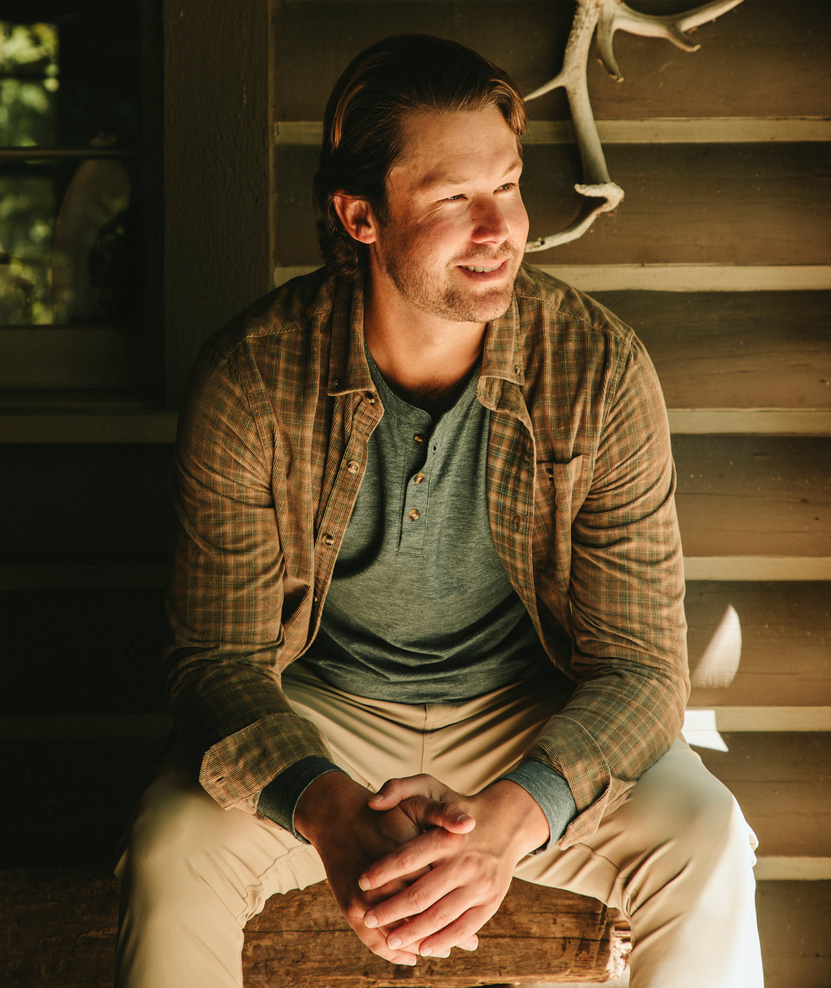 Braxton Lightweight Cord Flannel - Saddle - image 3