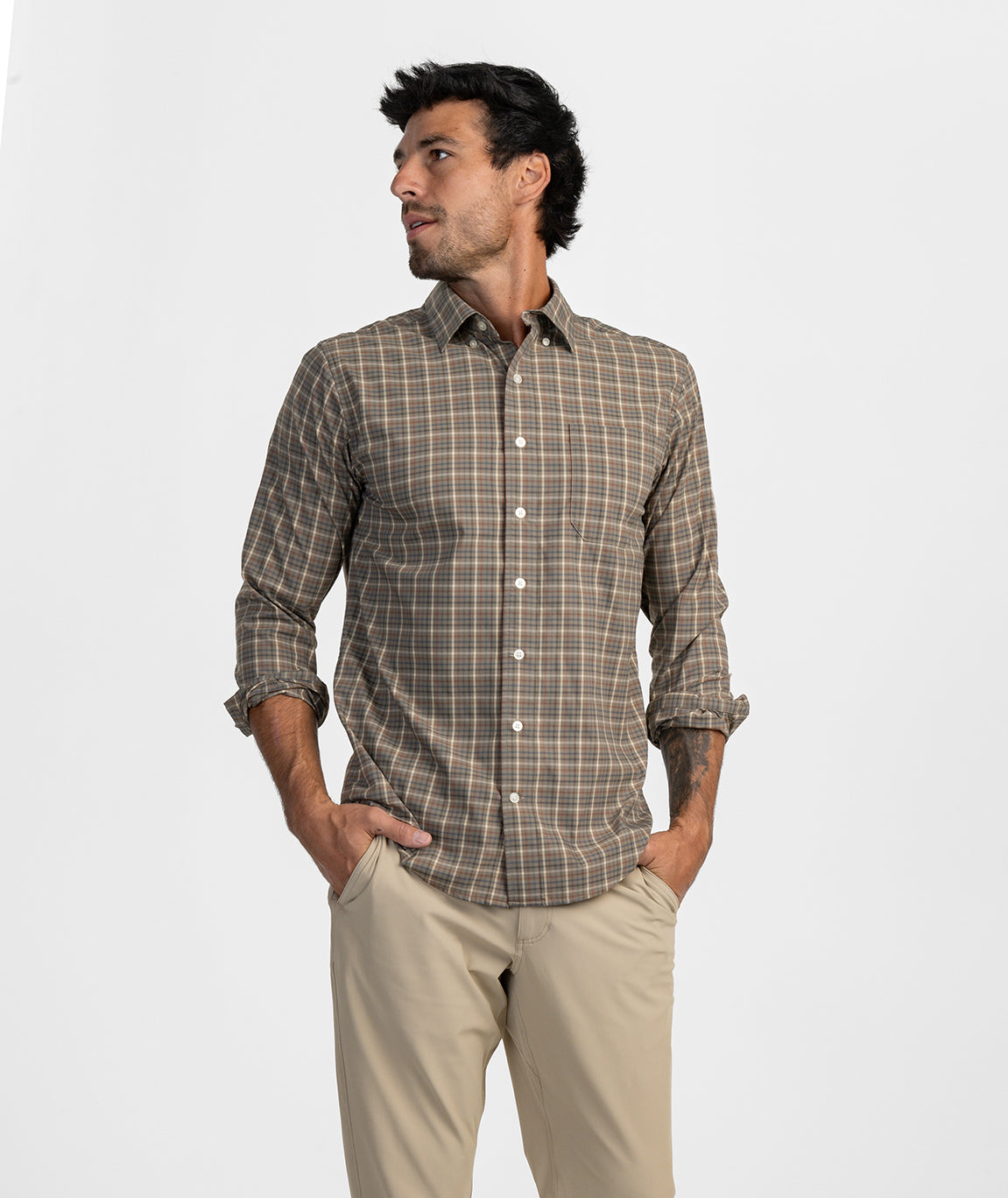 Ridgeline Plaid LS - Timber - image 2