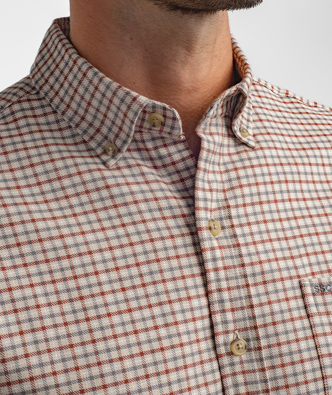 Heritage Stretch Flannel LS - Heirloom - Image 4