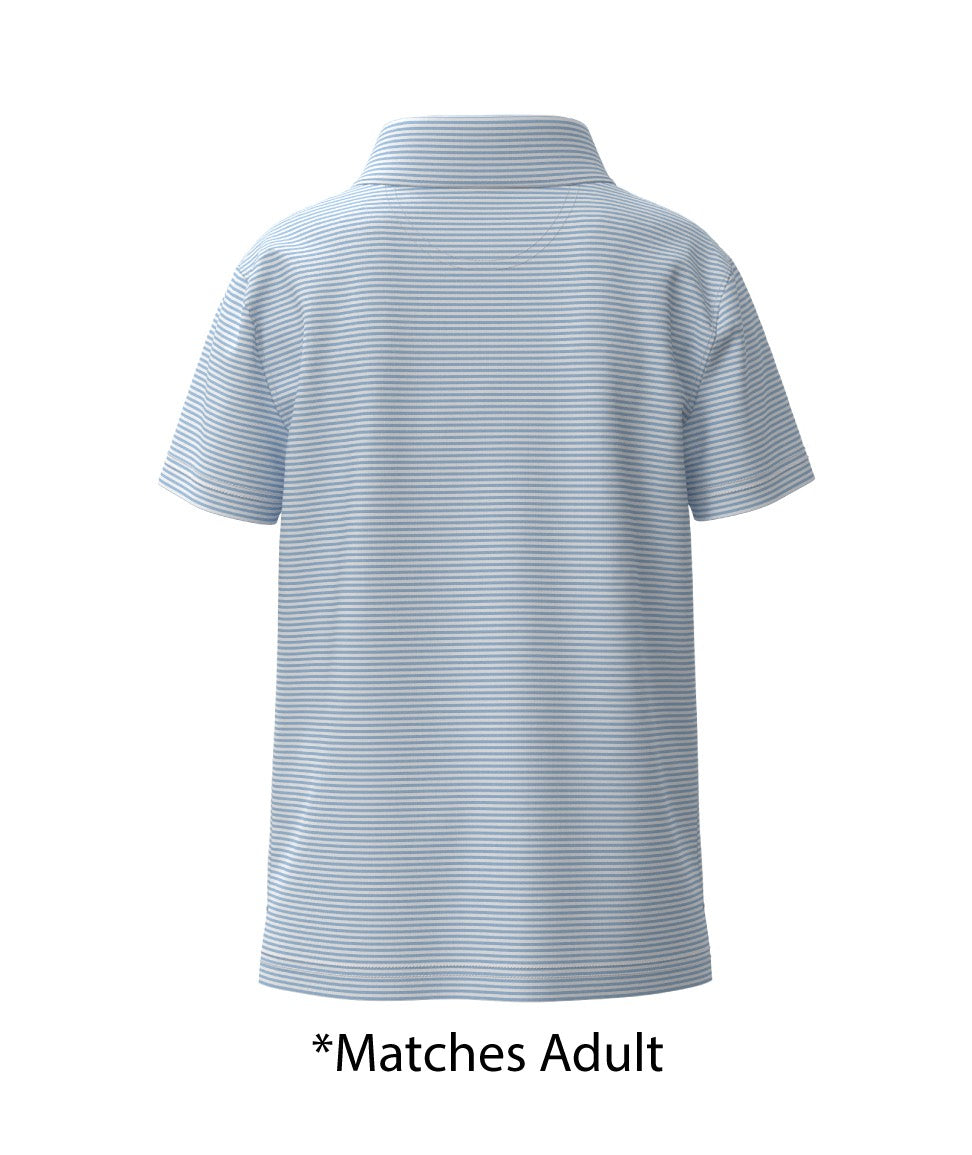 Youth Boys Heather Madison Polo - Crystal Lake - Image 2