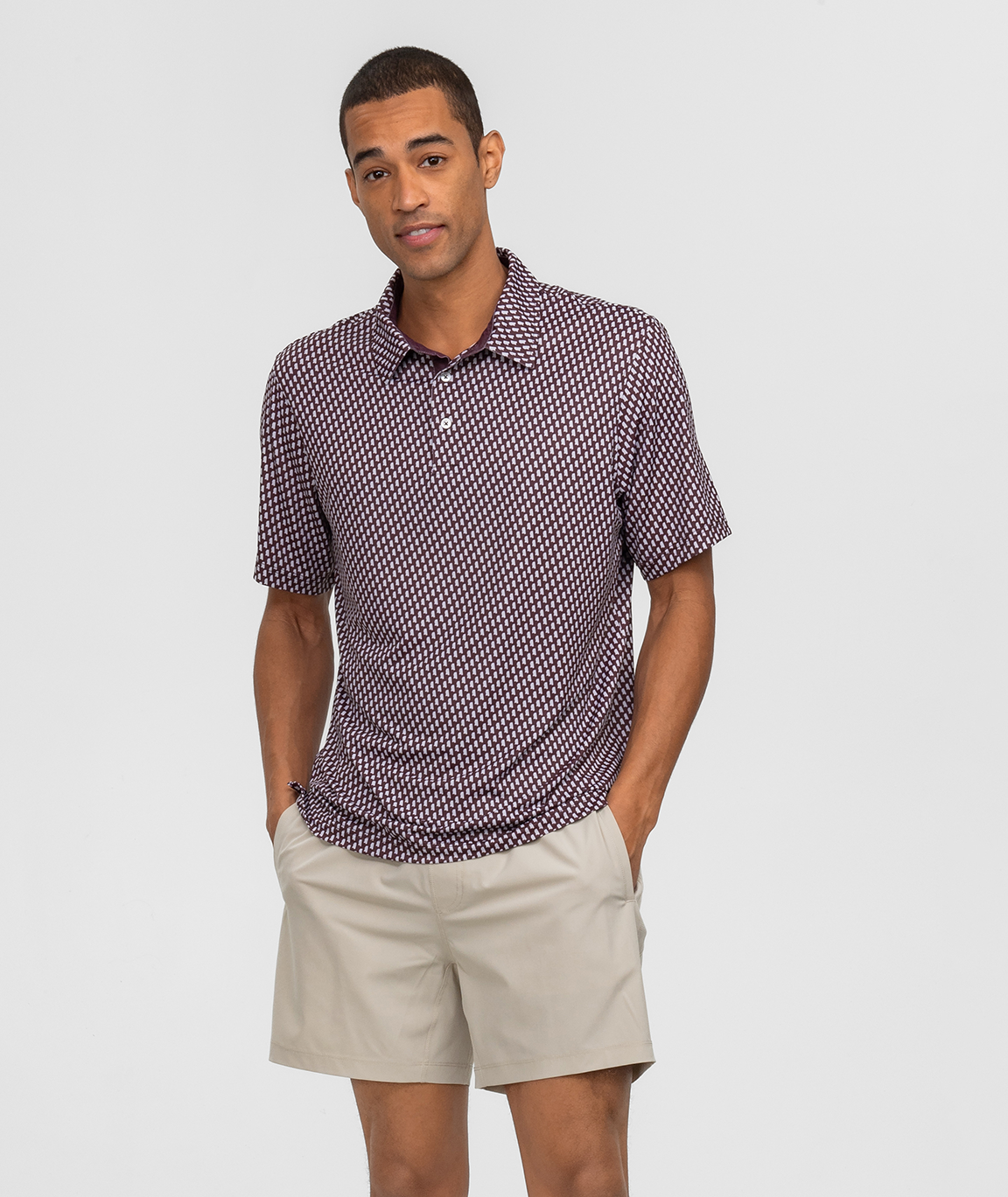 Bell Yeah Printed Polo - Wild Ginger - Image 2