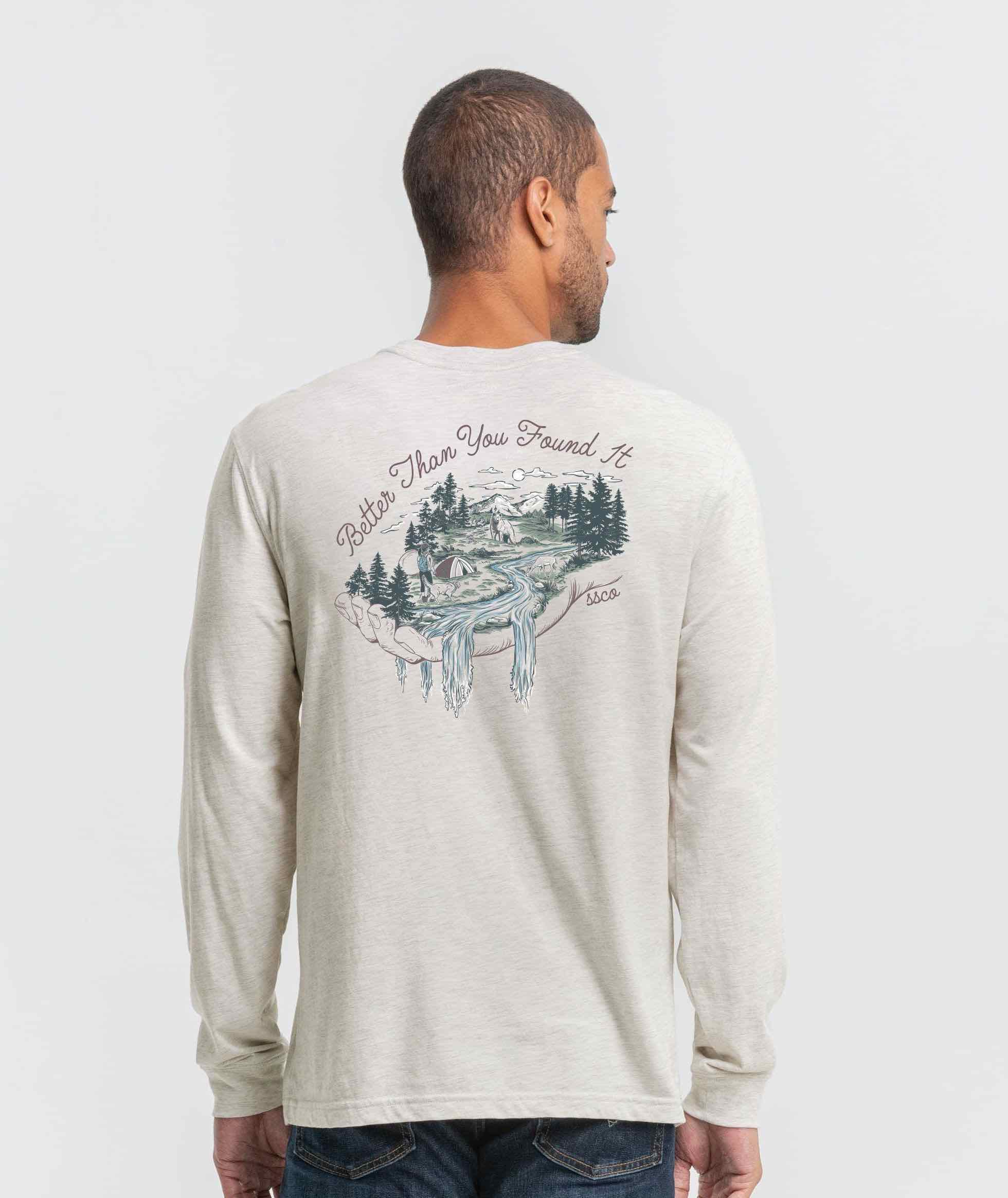 Left No Trace Tee LS - Linen - Image 2