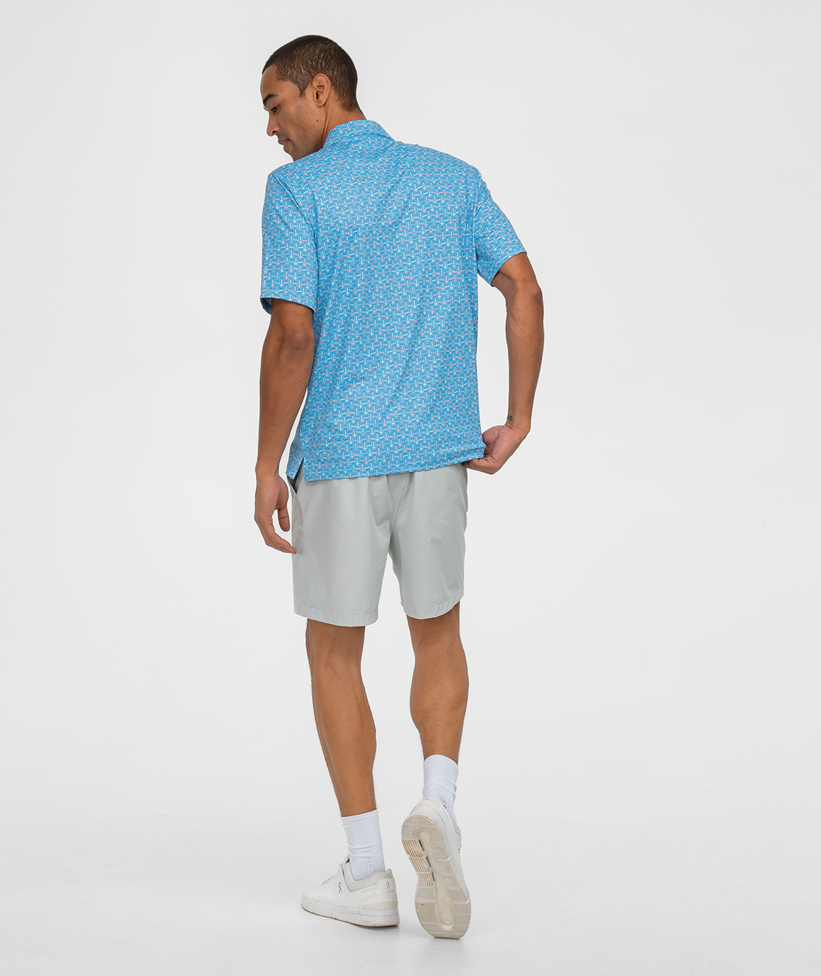 Net Gains Printed Polo