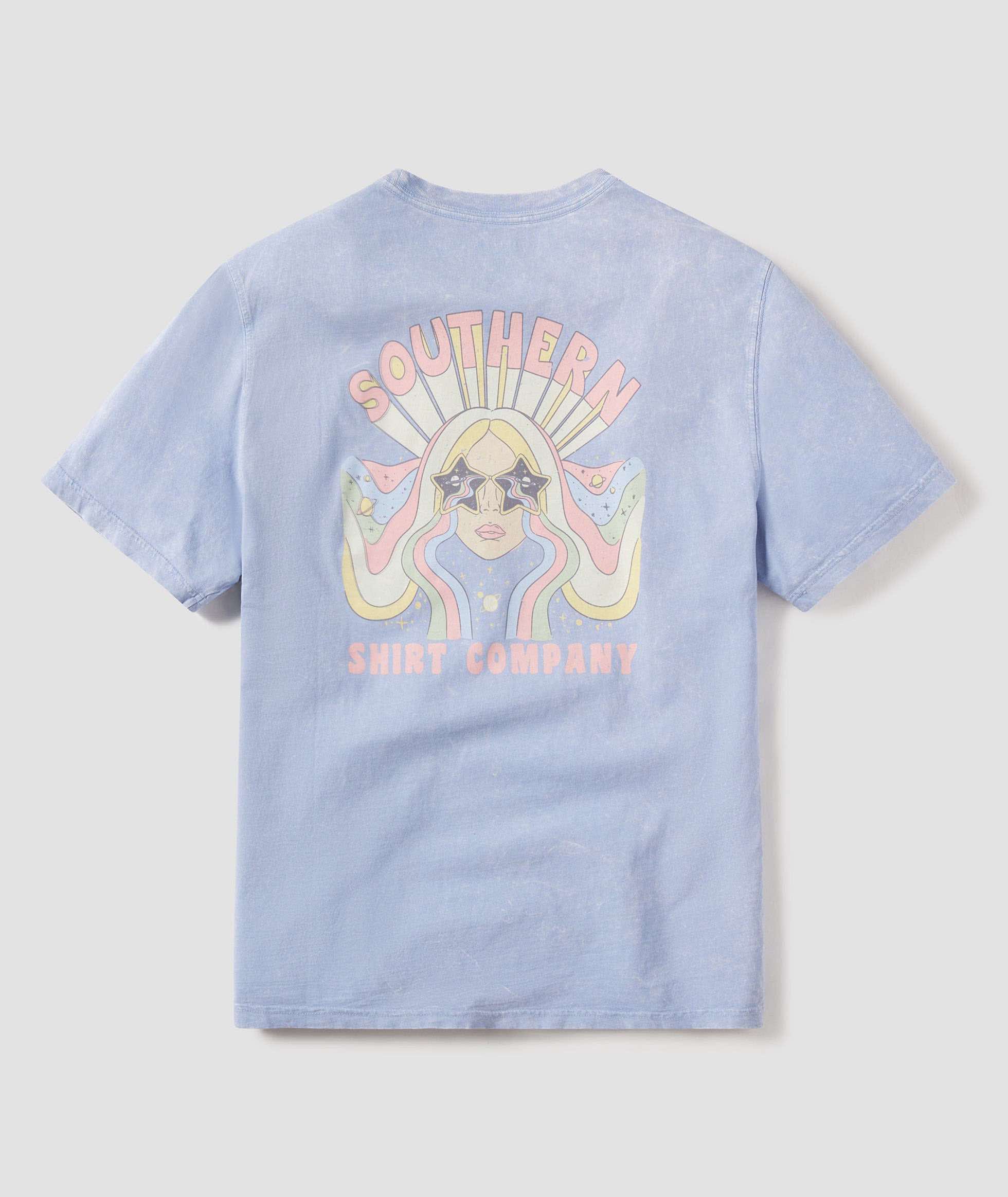 Space Case Tee SS - Vista Blue - Image 1