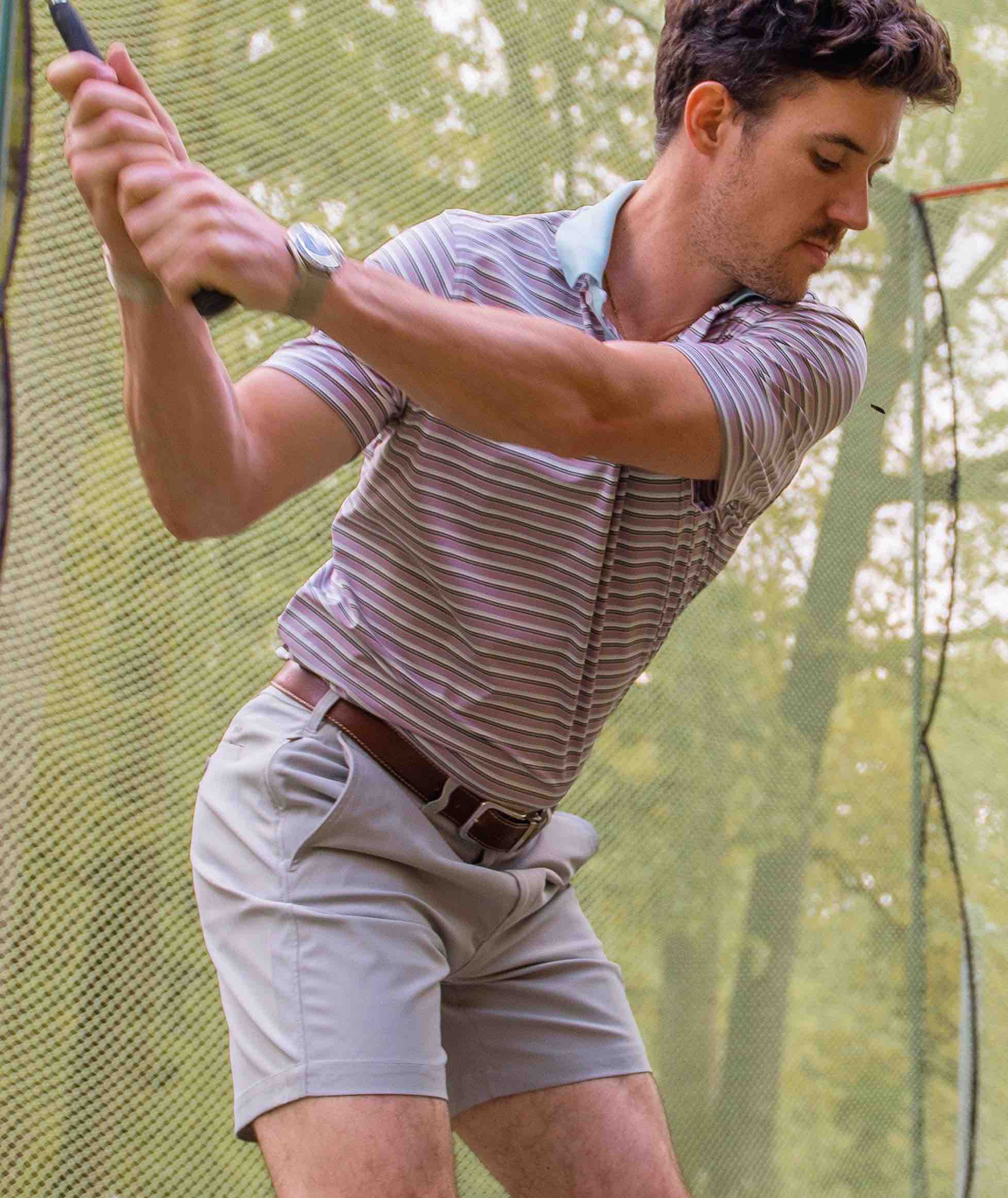 Somerset Stripe Polo - Daybreak - Image 2