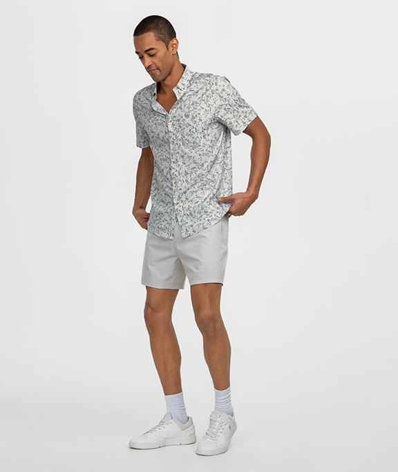 Hooked On Camo Baja Shirt SS