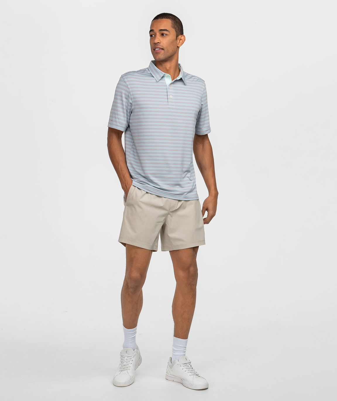Sawgrass Stripe Polo - Blue Dream - Image 2