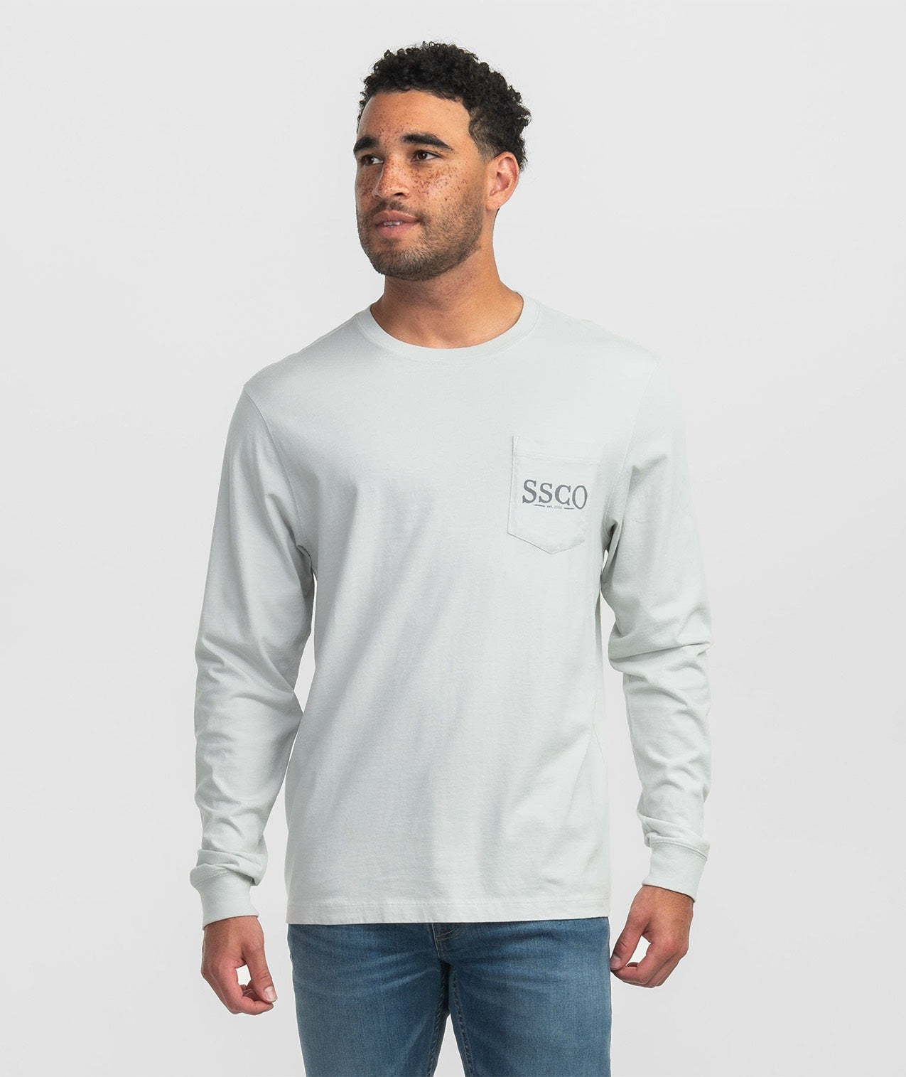 Fore Fathers Tee LS - Oyster - Image 2
