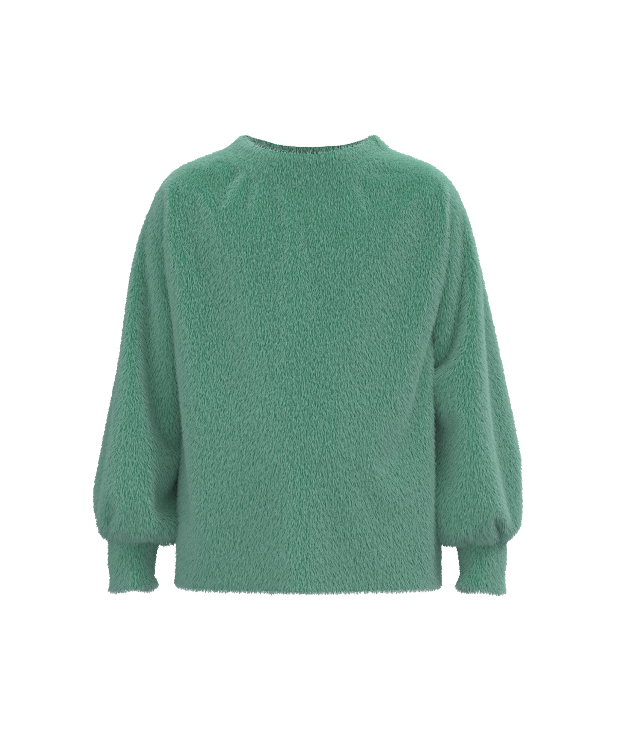 Girls Feather Knit Sweater - Aloe - image 1
