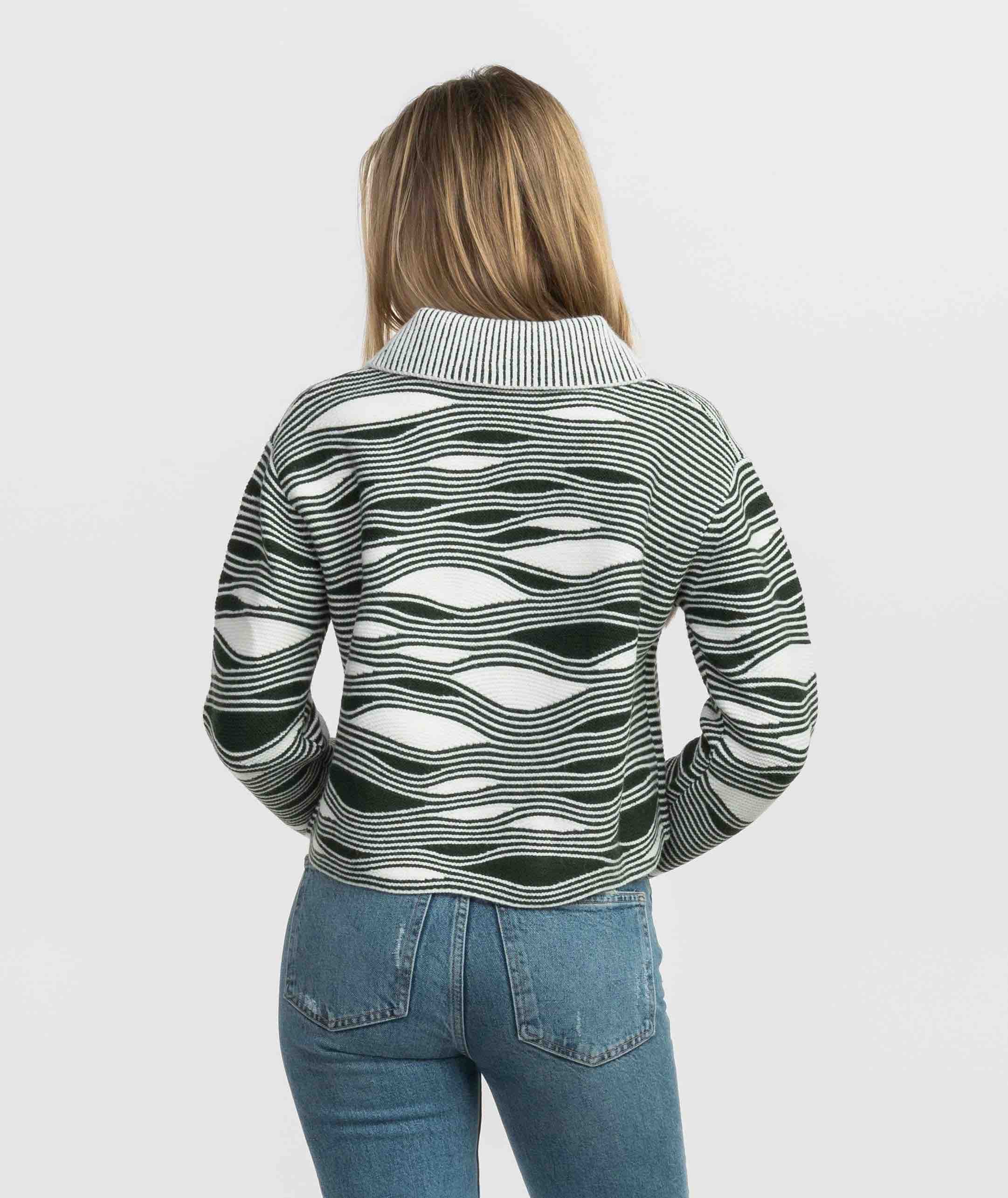 Convertible Collar Sweater - Sycamore - Image 3