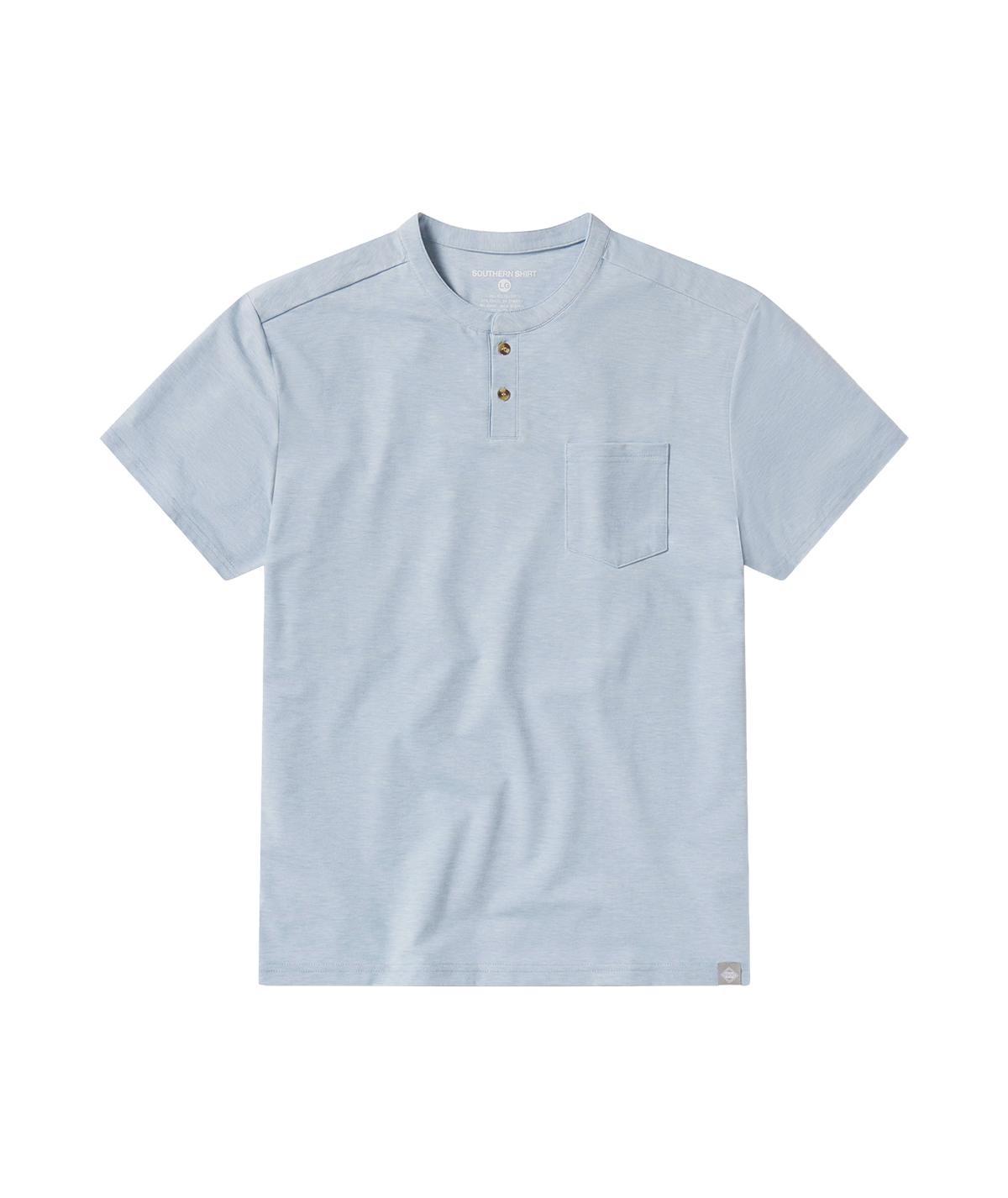 Max Comfort Henley SS - Blue Pearl - Image 1