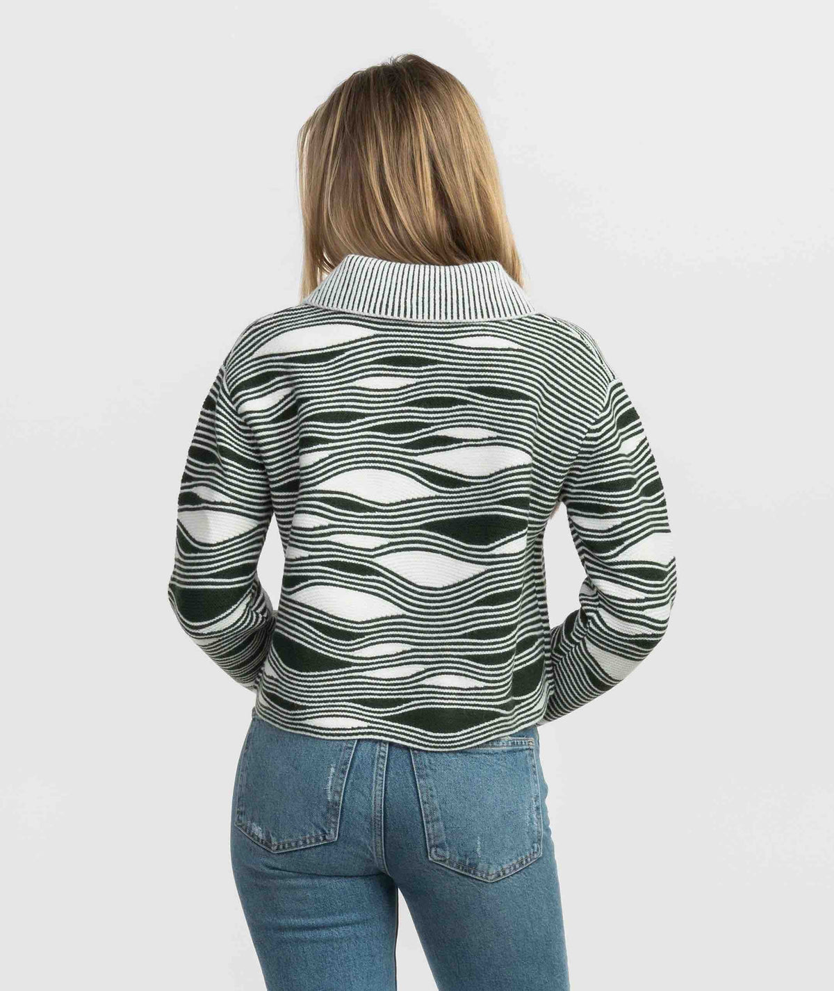 Convertible Collar Sweater - Sycamore - image 3