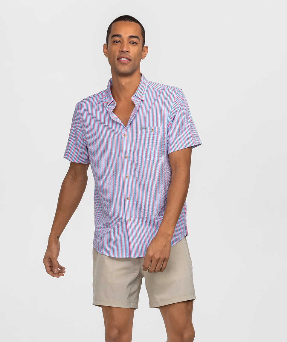 Clubhouse Seersucker Baja Shirt SS