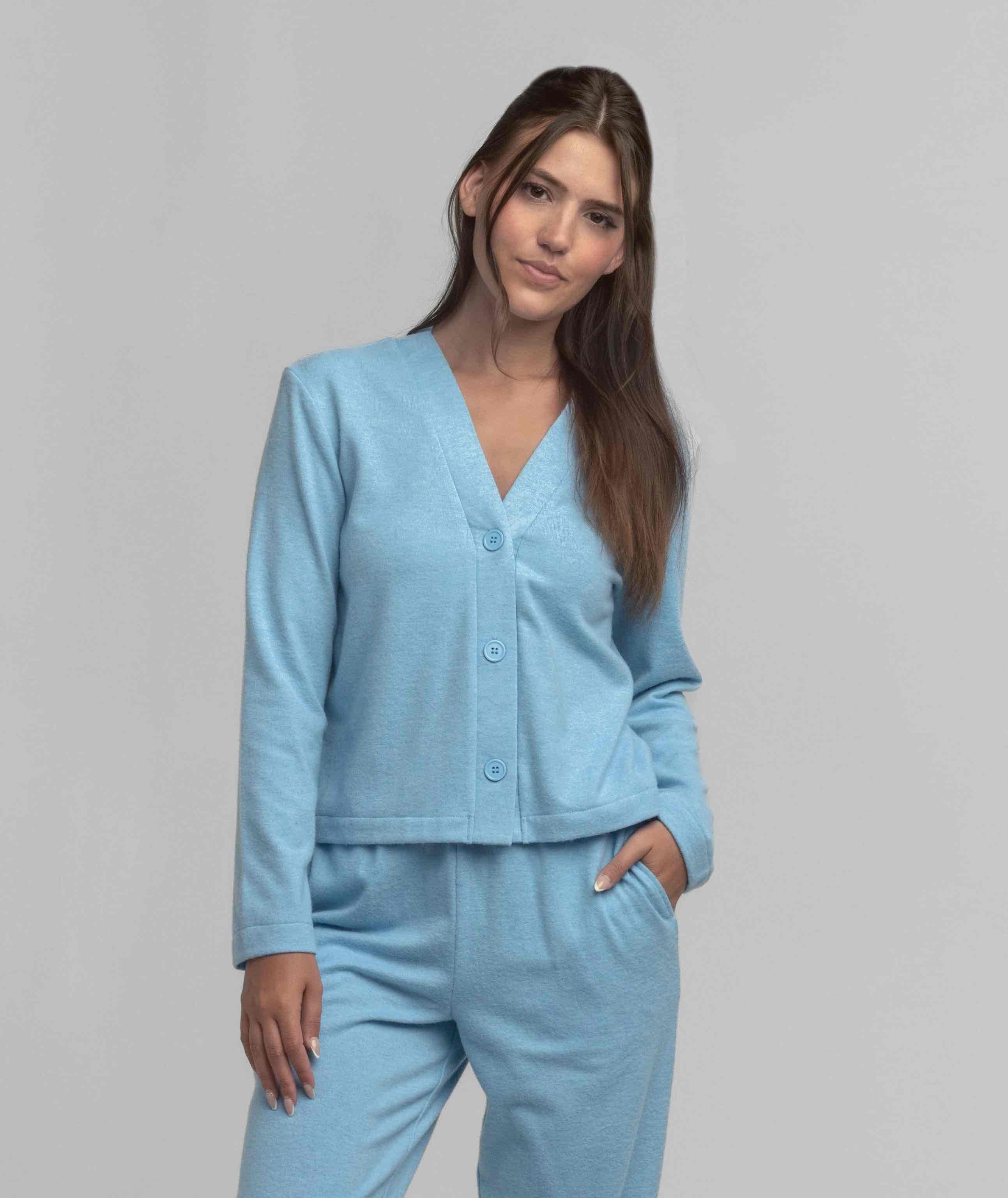 Cozy Cloud Cardigan - Ocean Breeze - Image 1