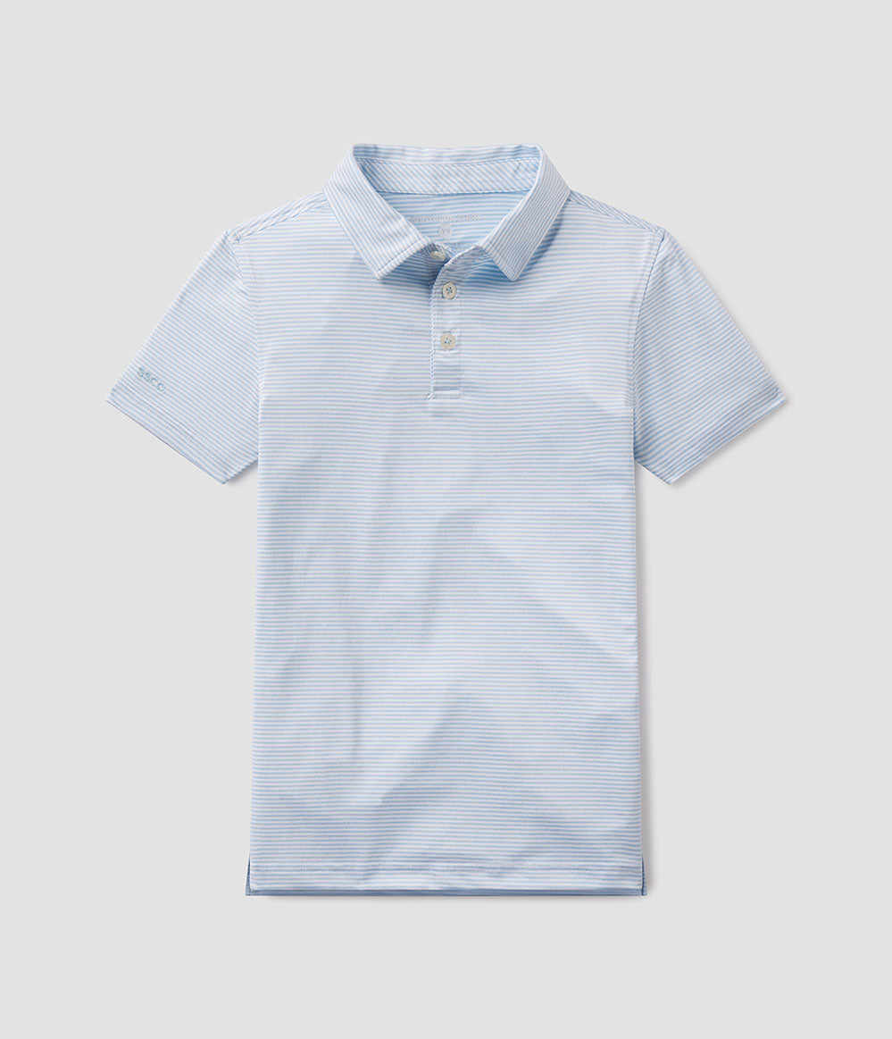 Youth Boys Heather Madison Polo - Crystal Lake - Image 1