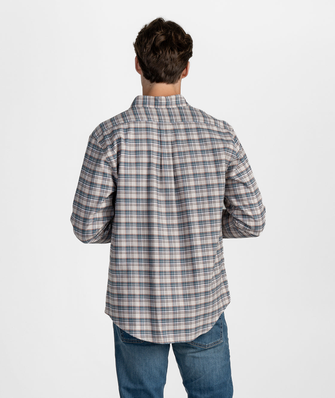 Covey Stretch Flannel LS - Browning - Image 3