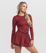 Buttery Soft Performance Top - Crimson