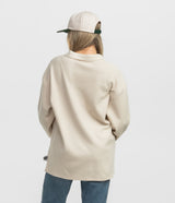 Corded Polo Pullover - Off White