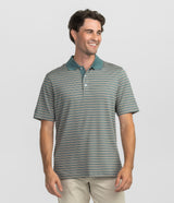 Somerset Stripe Polo - Blue Forest