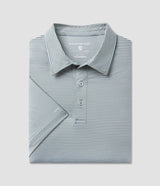 Largo Stripe Polo - Upland Green