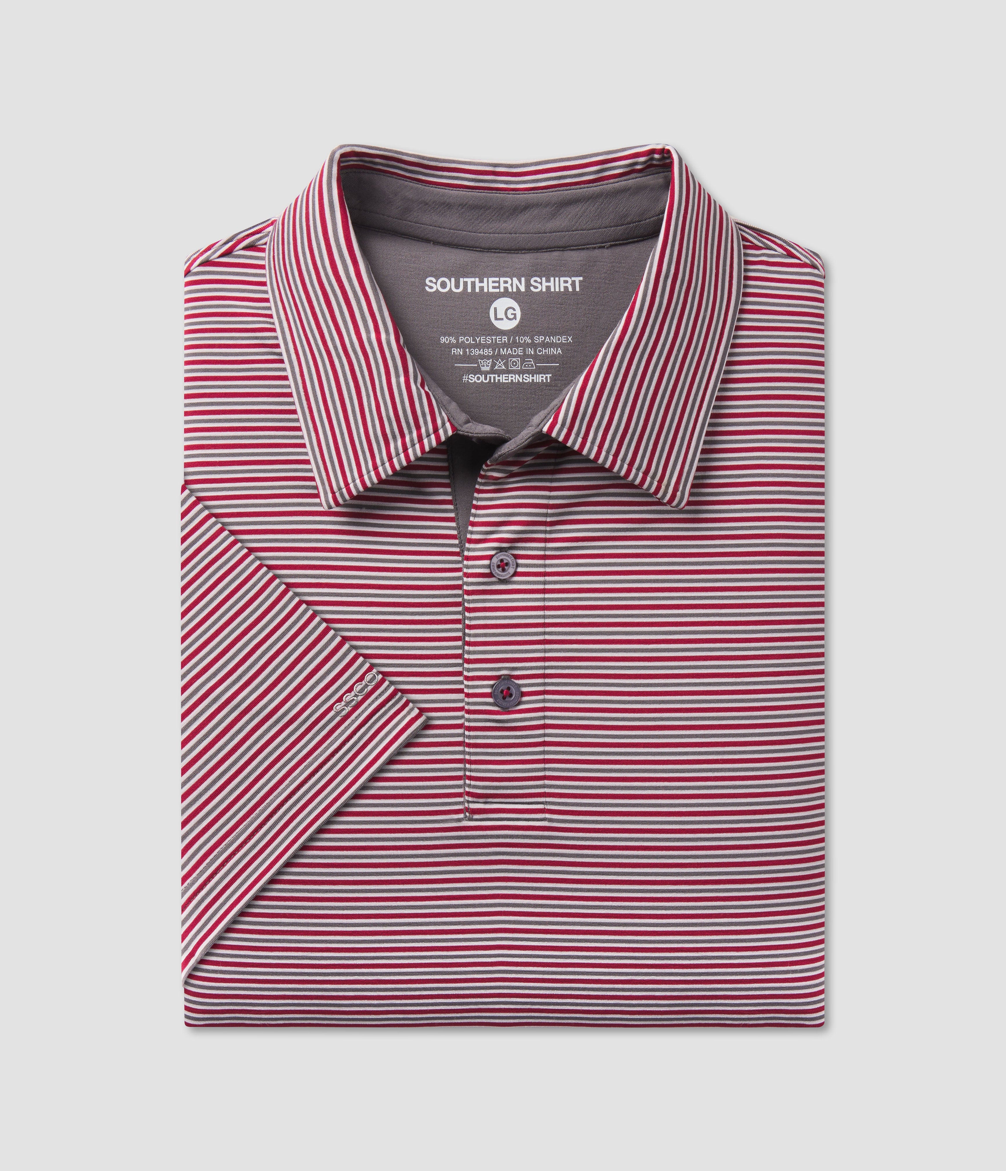 SSCO_M_Scoreboard_Stripe_Polo_Polos_Red_Coal_1