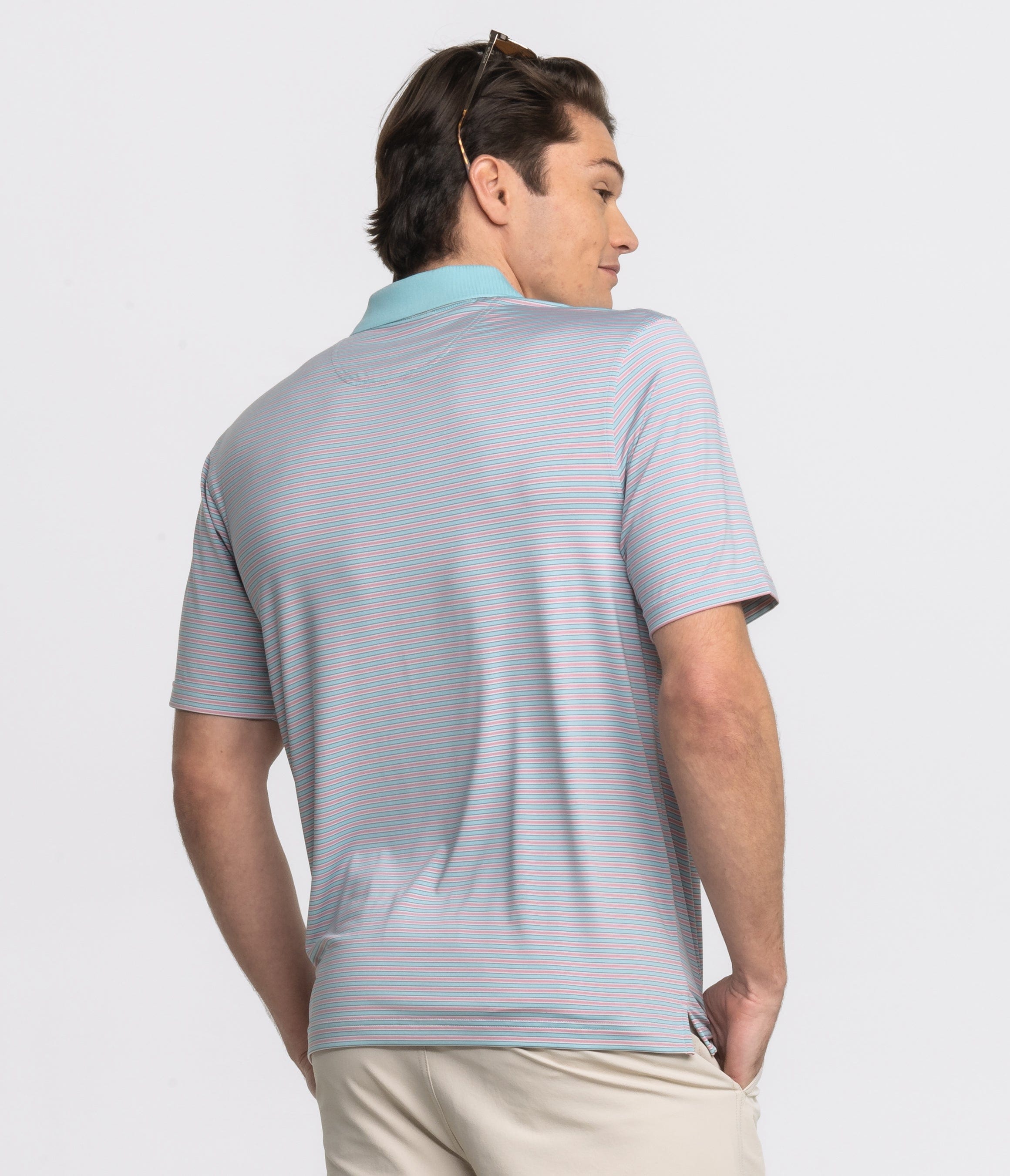 SSCO_M_Starboard_Stripe_Polo_Performance_Polos_Tropical_Paradise_5