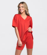 SSCO_W_Astroknit_Vneck_Top_Rio_Red_1