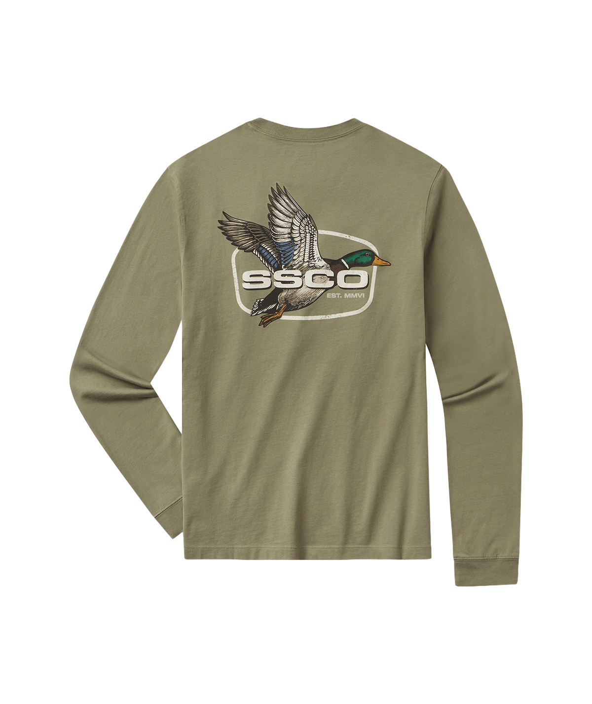 Delta Duck Tee LS - Woodland Olive - image 1