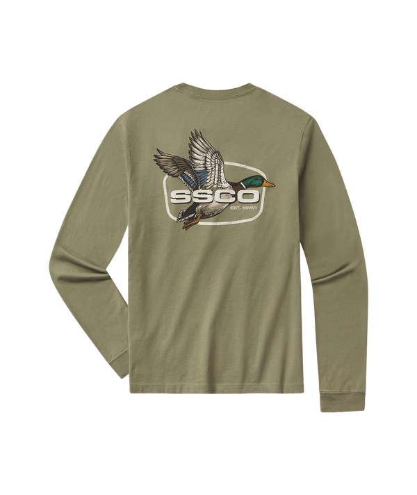 Delta Duck Tee LS - Woodland Olive