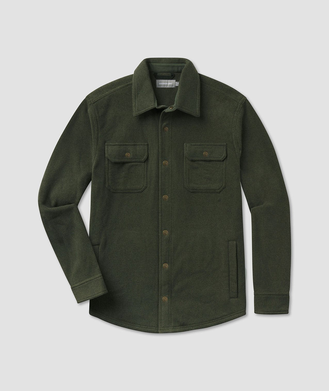 Stretch Twill Shacket - Upland Olive - Image 1