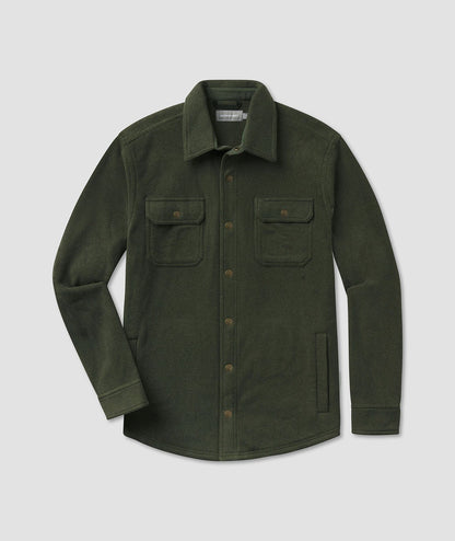 Stretch Twill Shacket - Upland Olive - Image 1