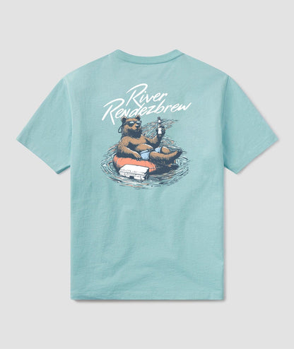 River Rendezbrew Tee SS - Island Mist - image 1