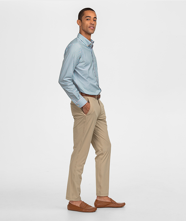 Graymont Gingham LS - Coral Sky - Image 3