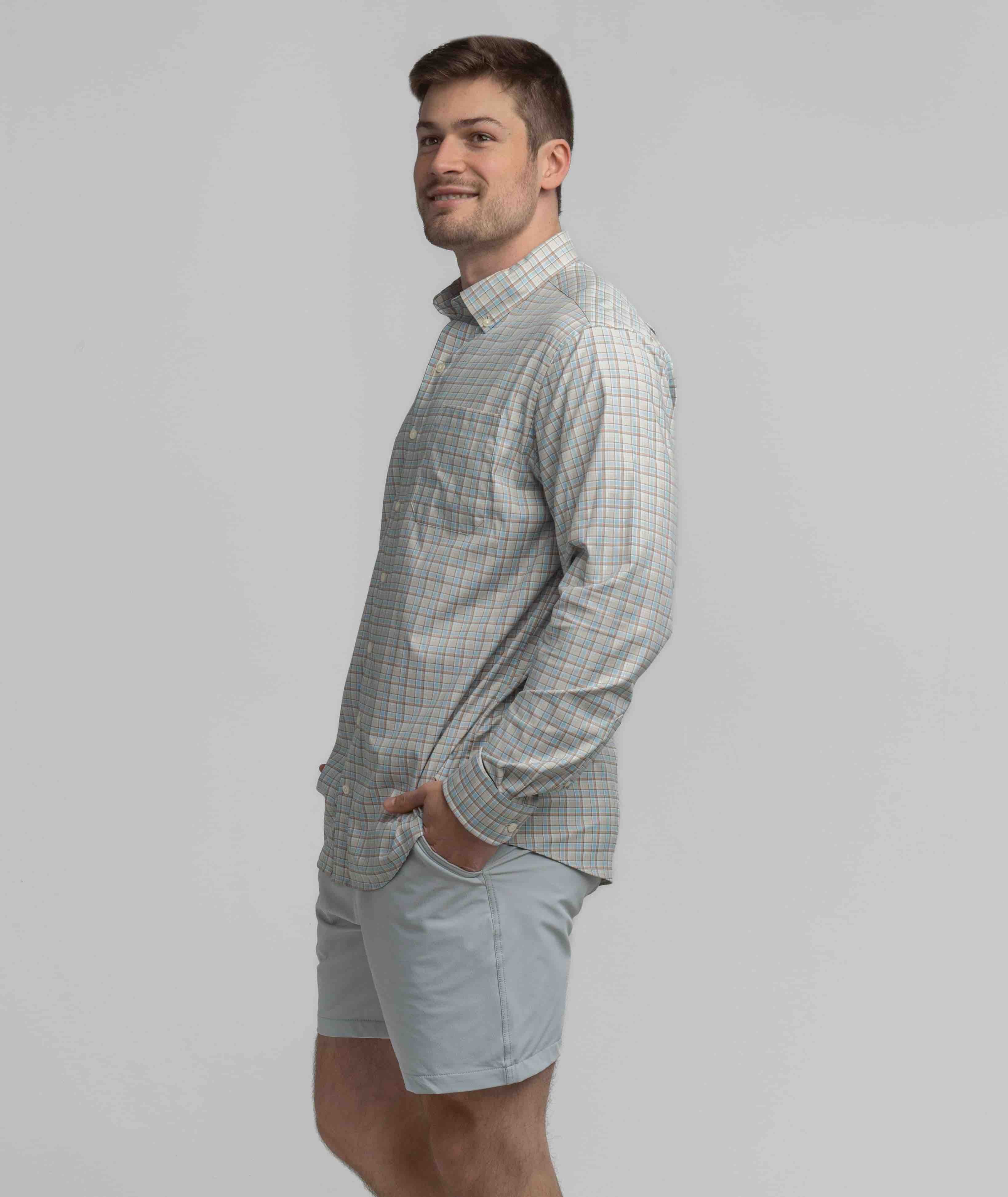 Anderson Plaid LS - Angora - Image 2