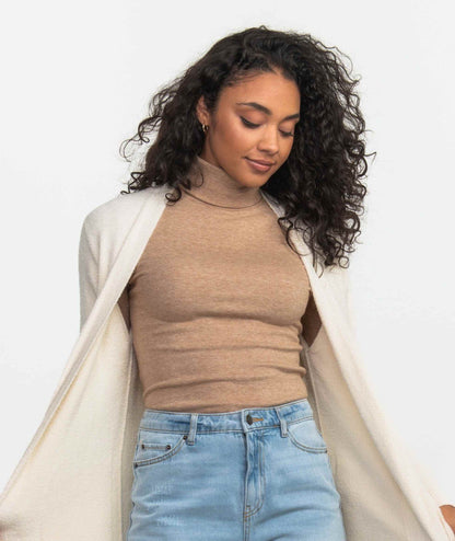 Buttery Soft Layering Turtleneck - Mocha Tan - image 1
