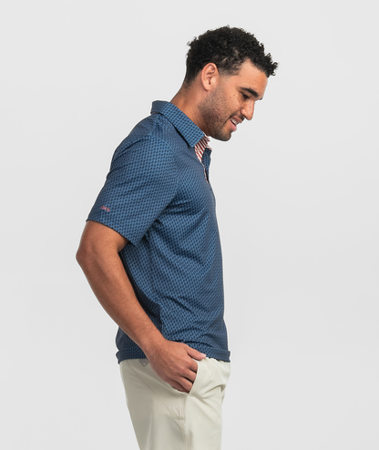 Sweet Home Printed Polo - Vintage Indigo - Image 3