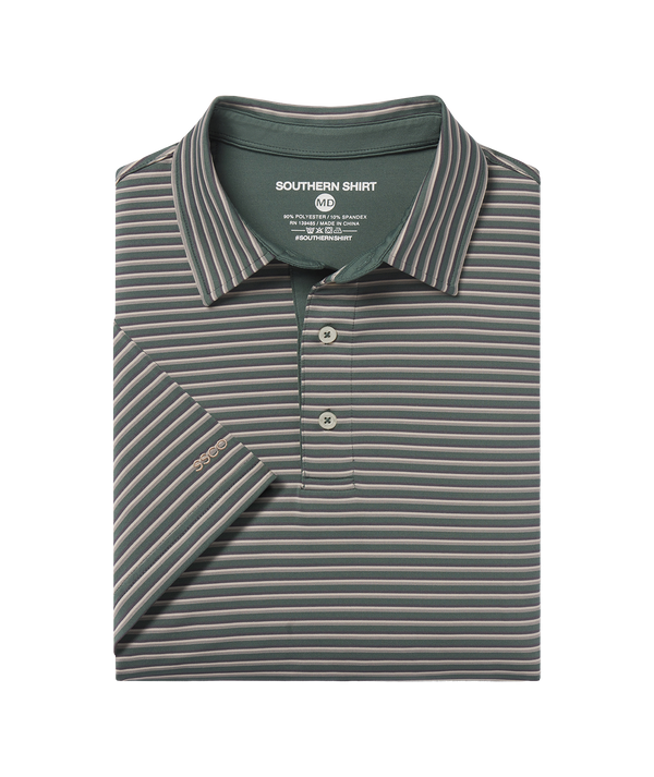 Crestline Stripe Polo
