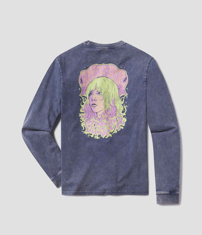 Dreams Icon Tee LS - Blue Shadow - Image 1