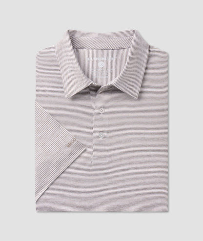 Heather Madison Stripe Polo - Deep Woods - Image 1