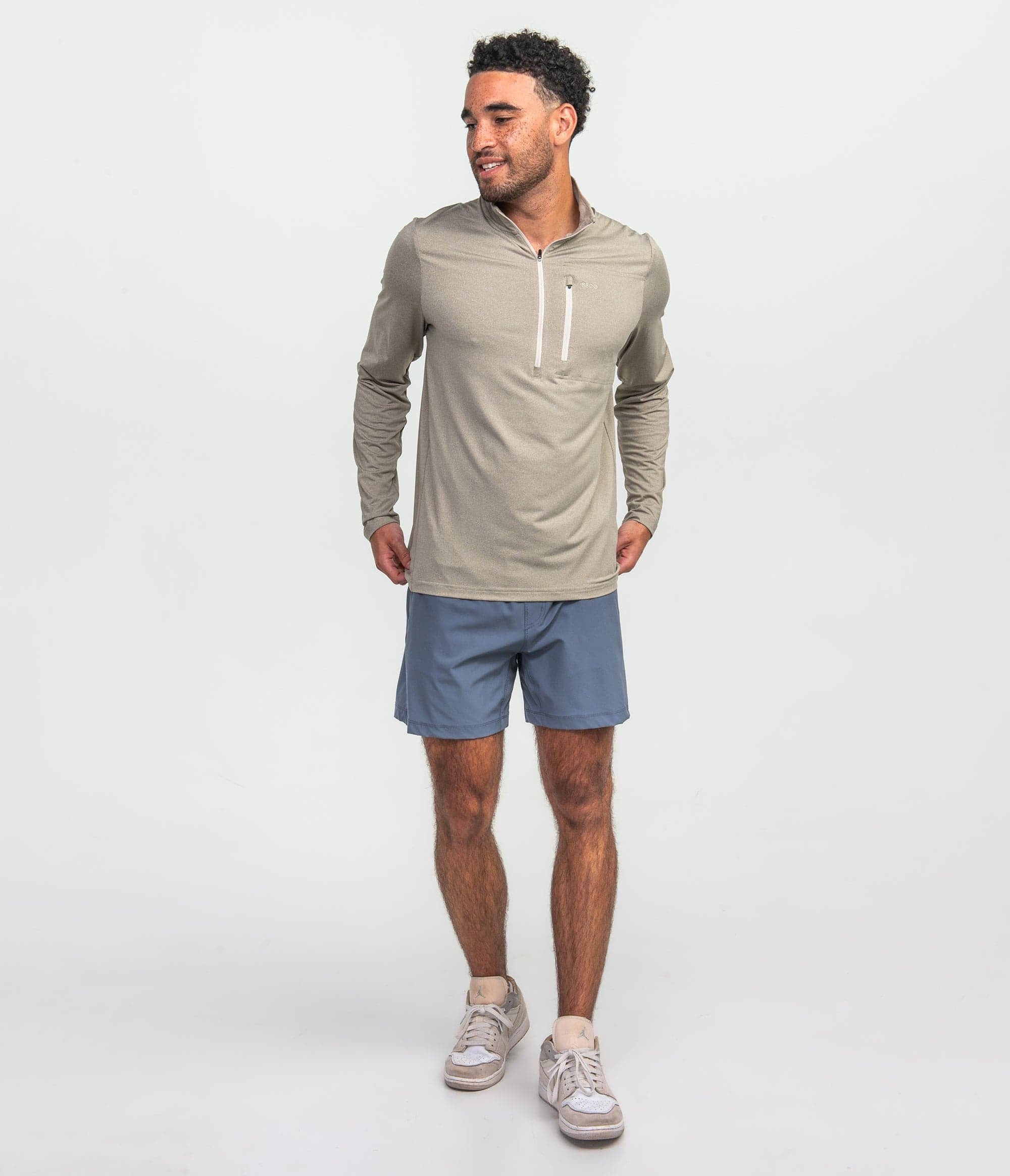 Cart Club Performance Pullover - Greige Tan - Image 1