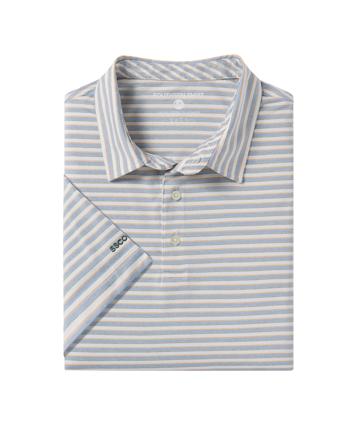 Cahaba Heather Stripe Polo - Hampton - Image 1