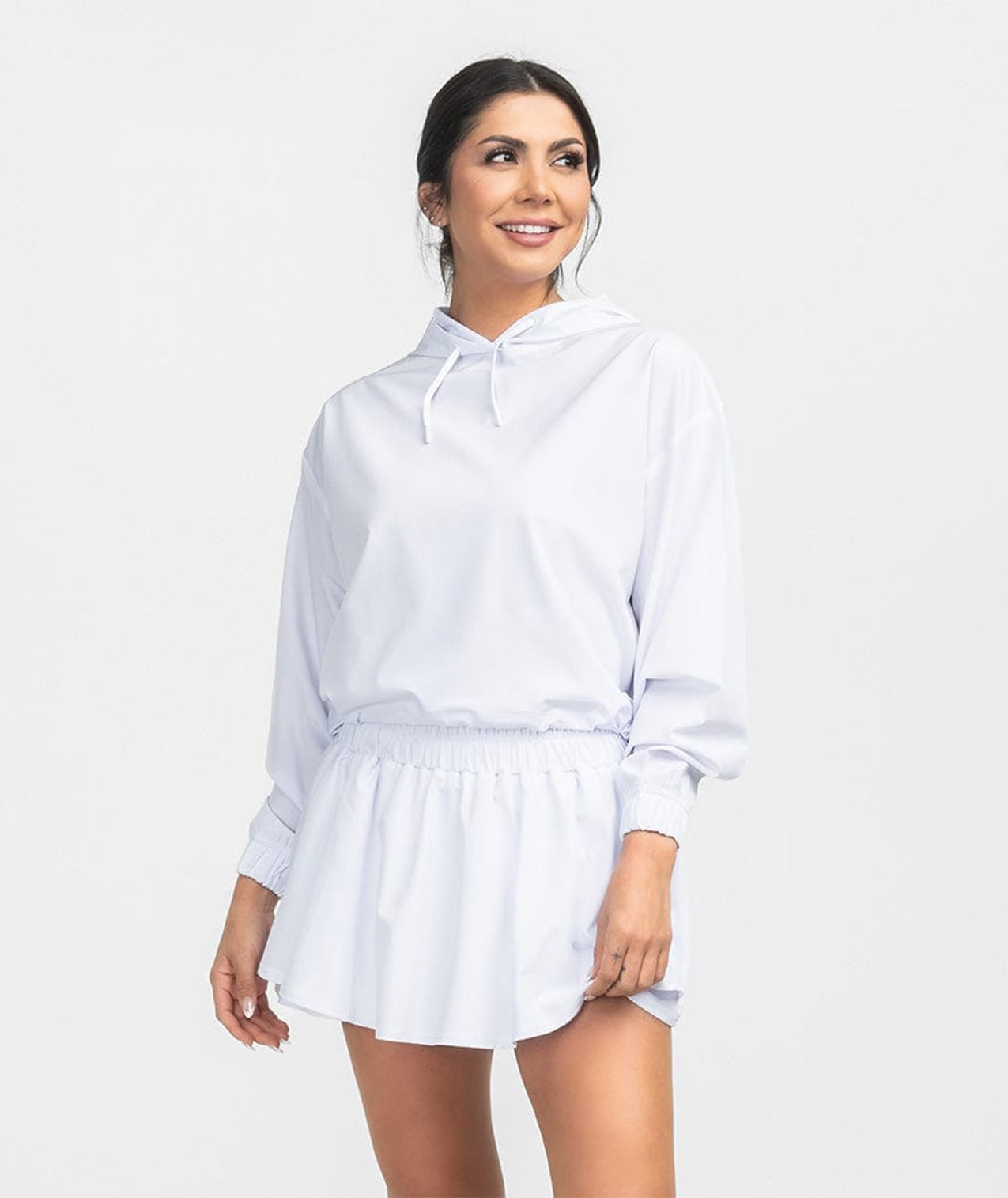 Hybrid Cropped Hoodie