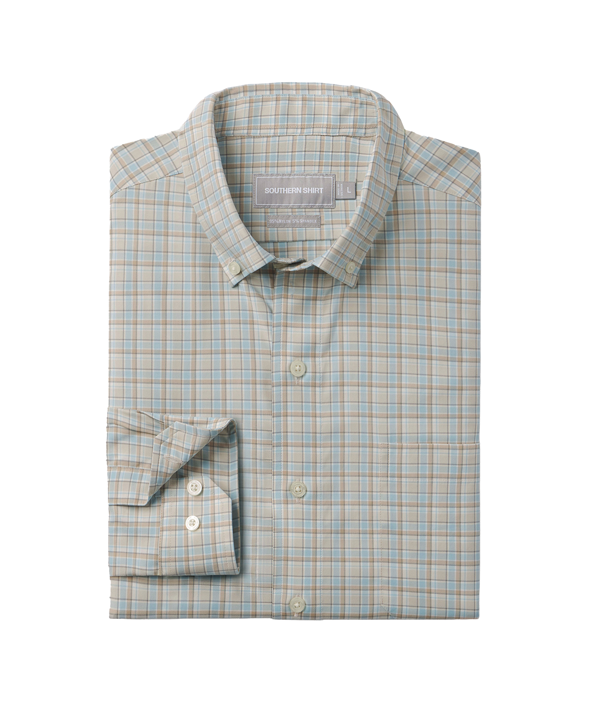 Anderson Plaid LS - Angora - Image 1