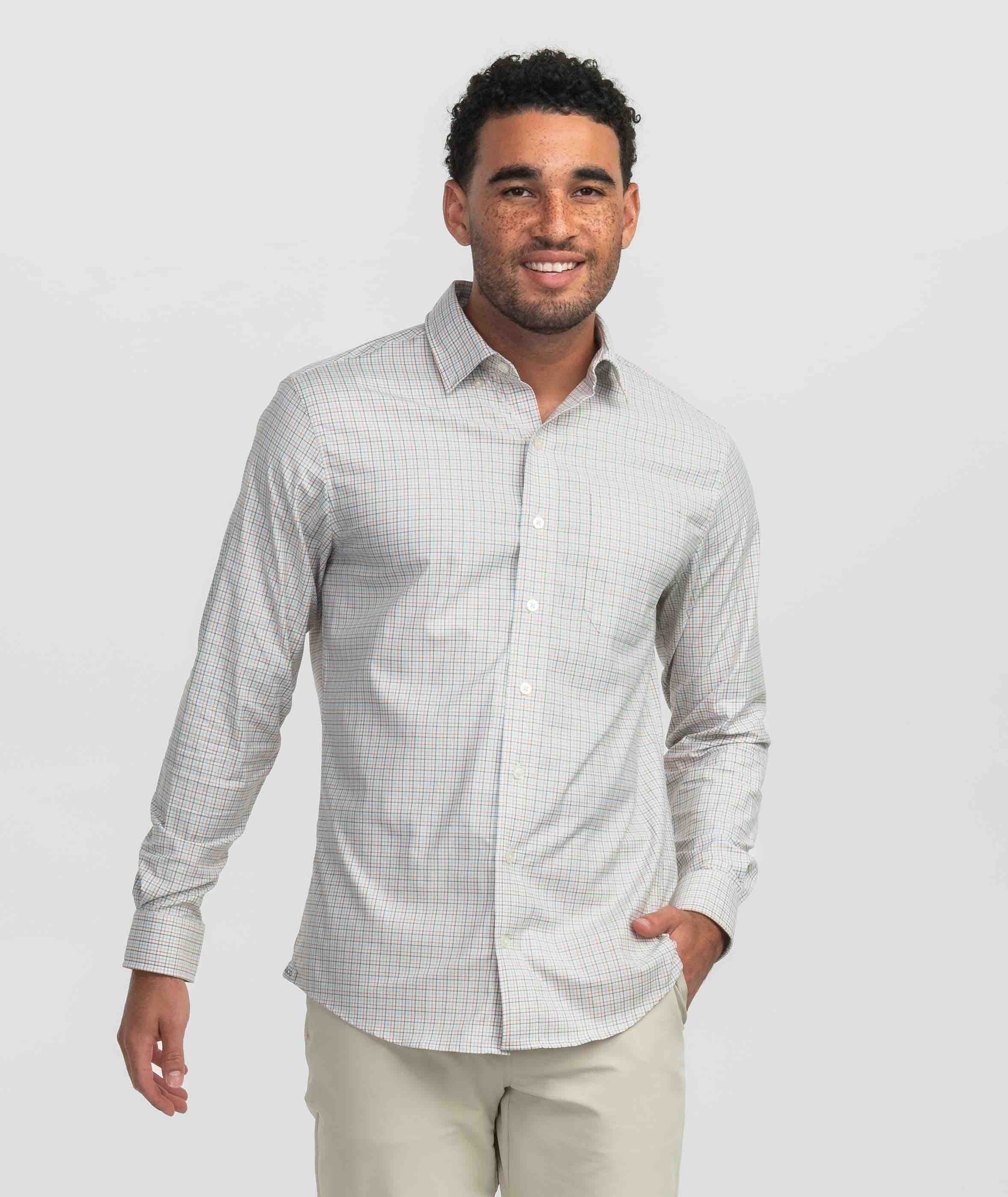 Hudson Check LS - Angora - Image 2