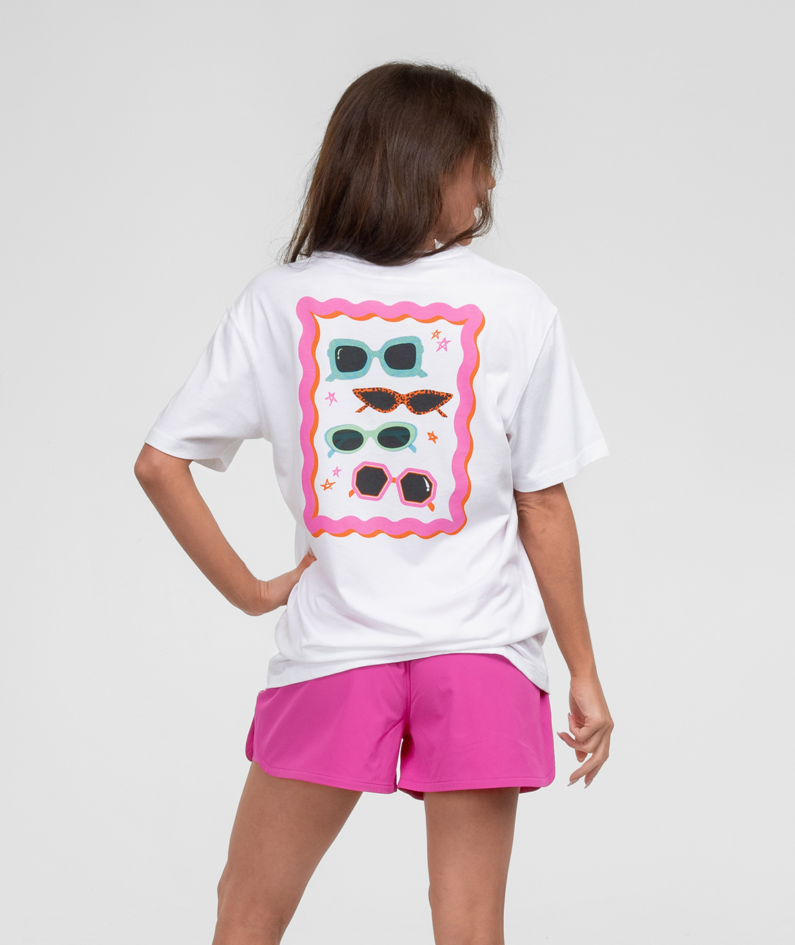 Sunnies On Tee SS - Bright White - Image 1