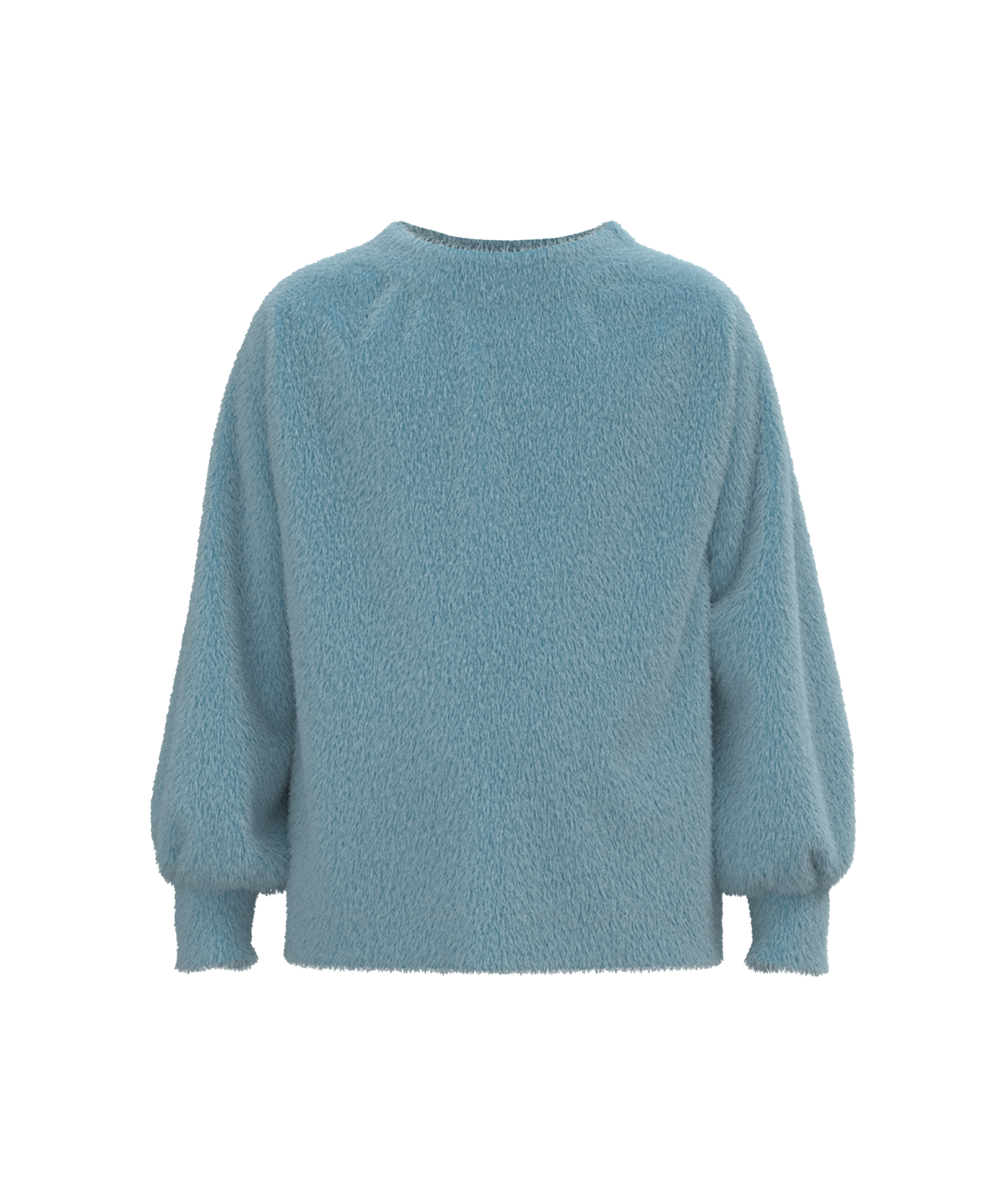 Girls Feather Knit Sweater - Chalky Blue - image 1